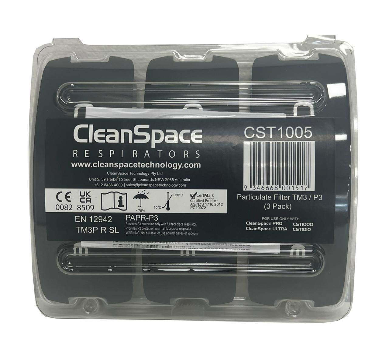 CleanSpace CST Partikelfilter TM3 P SL R, 3 stk.