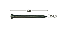 FP96358 MAX 60 mm varmgalvaniserede beslagsøm 60µ